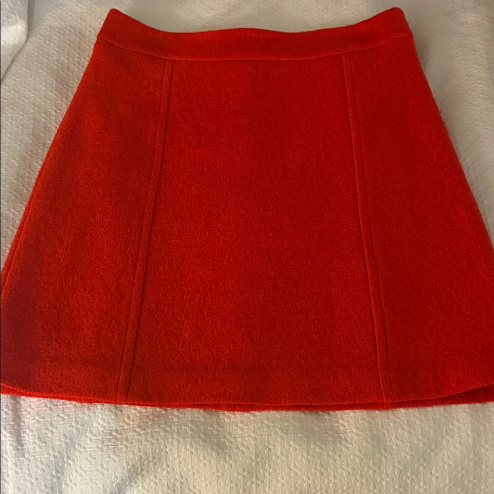 Ann Taylor Fiery Red Mini Skirt